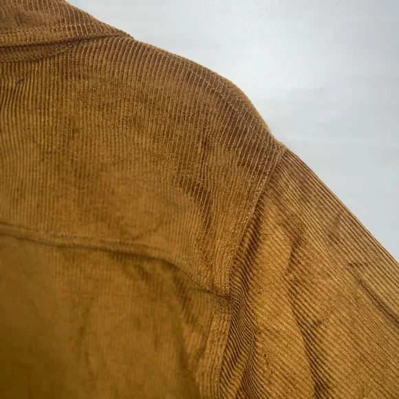 Valor Collective Jacket Mens Medium Brown 100% Cotton Corduroy Long Sleeve NWT - Picture 13 of 16